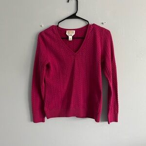 Talbots pink sweater